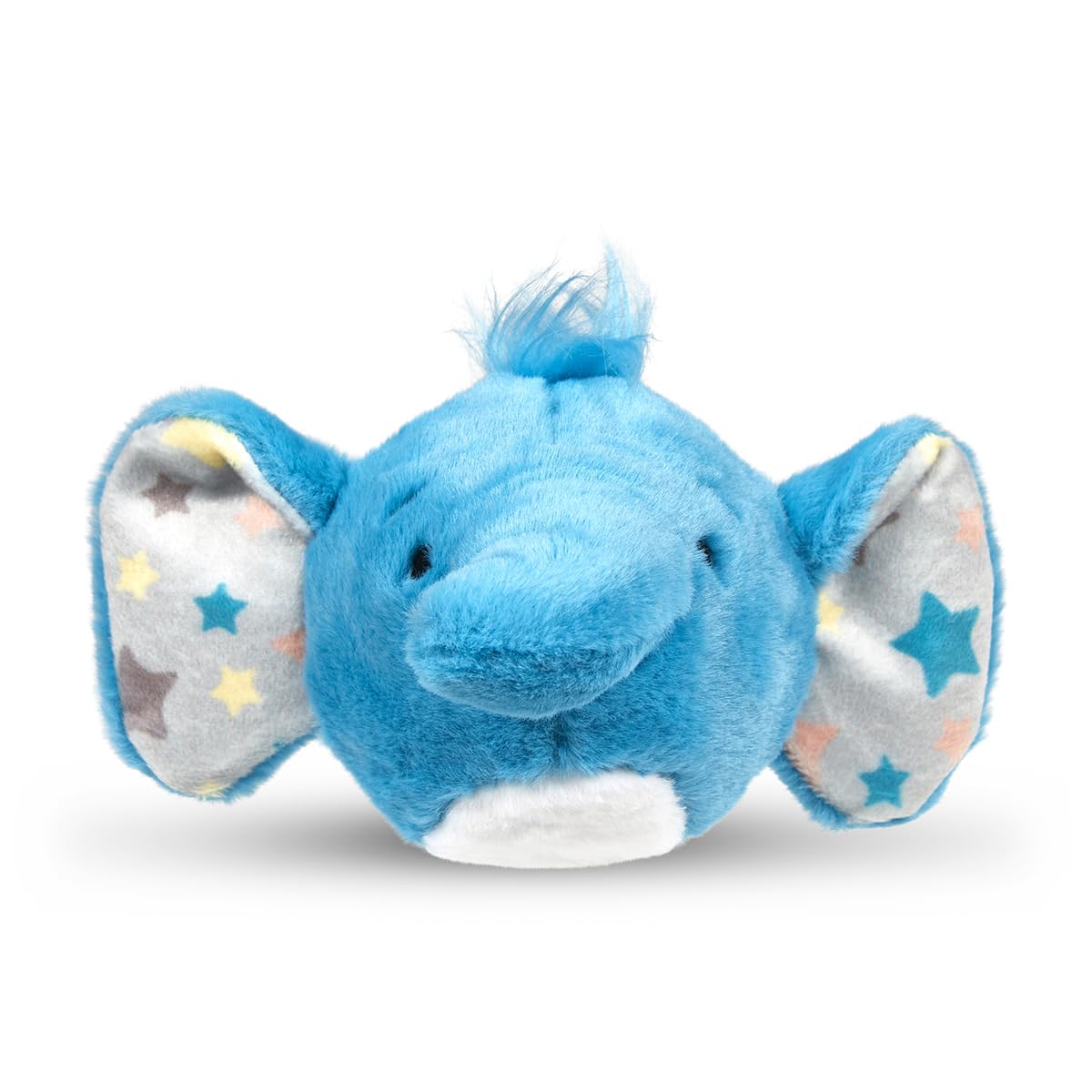 Petface Little Petface Esmee Elephant Ball Plush Dog Toy - Built-in Squeaker | Puppy Friendly