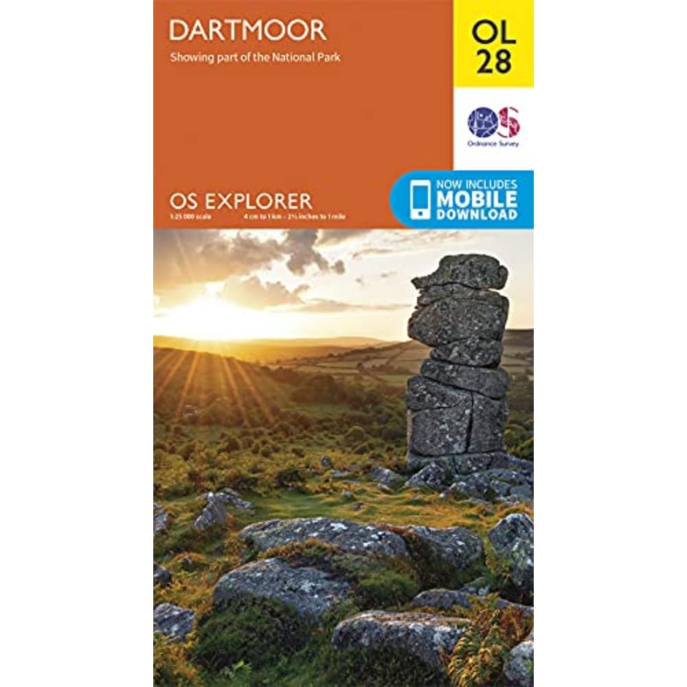 Ordnance Survey Dartmoor Map OL28 - OS Explorer Map | Folded Map 1