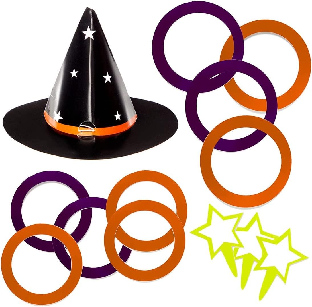 Amscan 9912228 Witch Hat Ring Toss Game - Halloween Party Toss Game for Kids 3