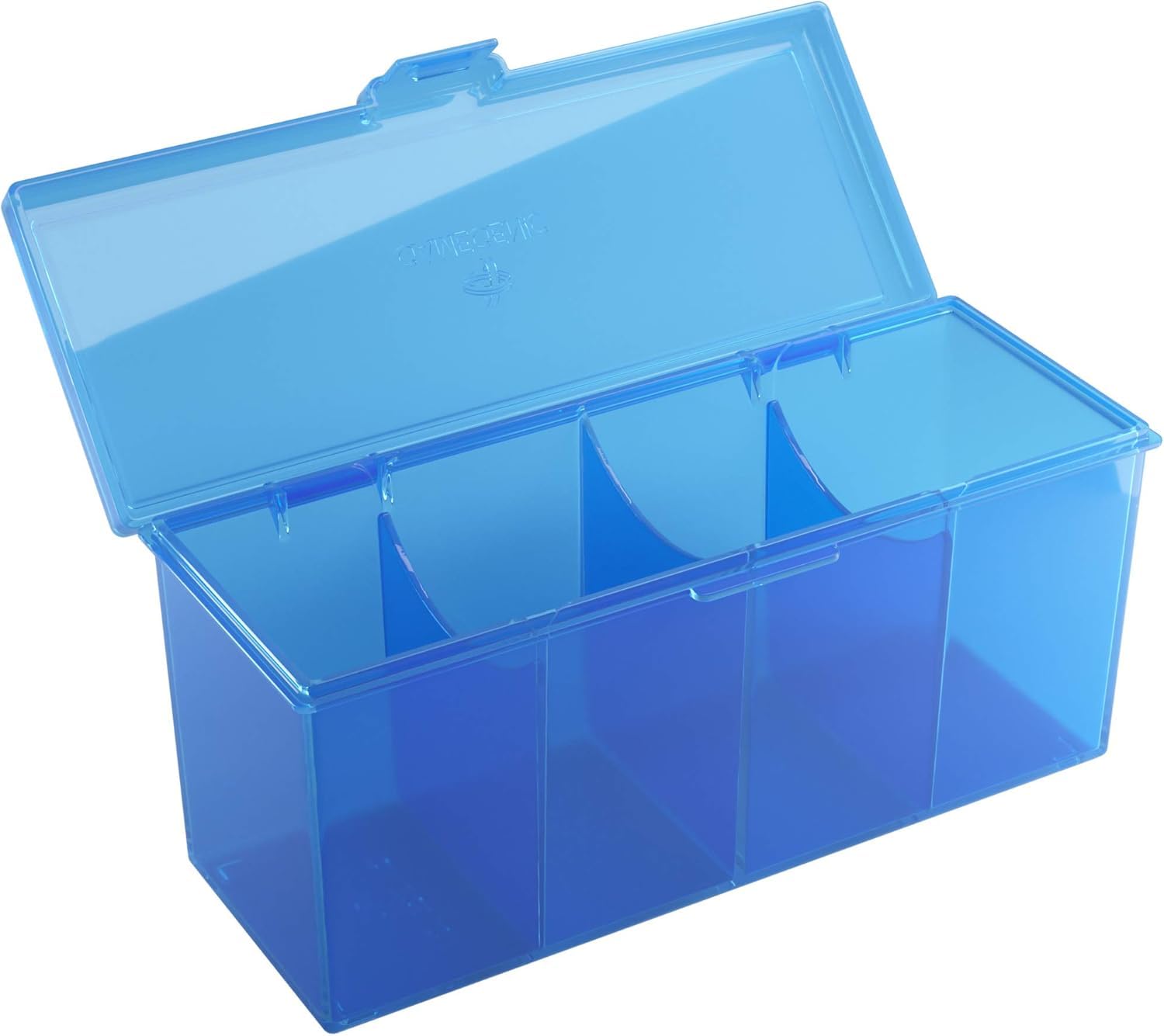 Gamegenic Fourtress 320-Card Deck Holder - Rigid, Stackable Storage | Blue 5