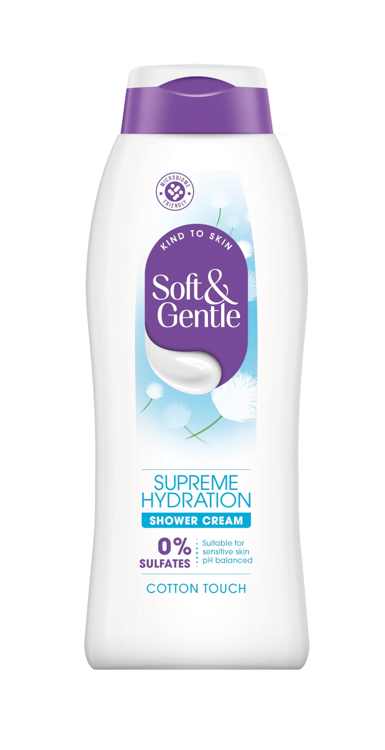 Soft & Gentle Cotton Touch Supreme Hydration Sulfate Free Shower Cream | 400 ml | For Women