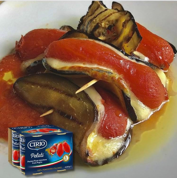 Cirio Peeled Plum Tomatoes 100% Italian, 400g (Pack of 4)