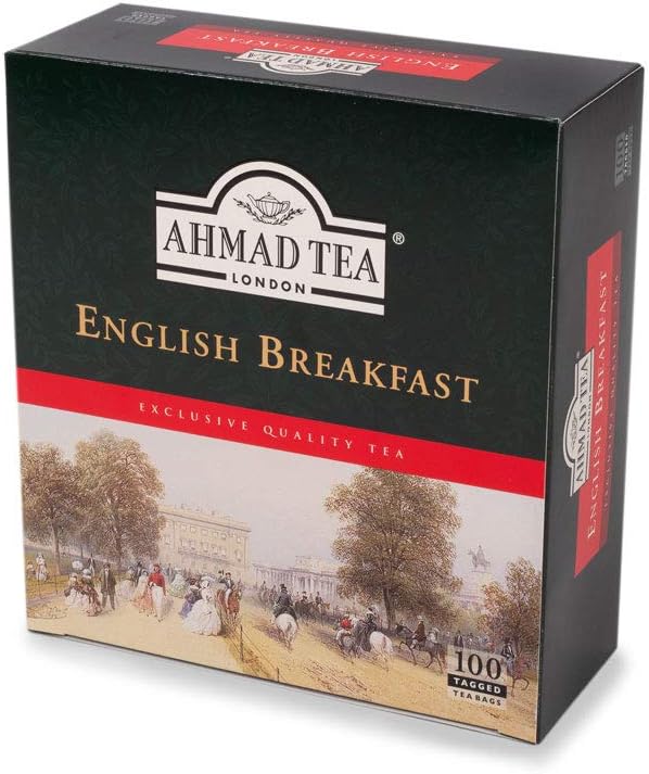 Ahmad Tea English Breakfast Tea - 100 Teabags (Pack of 12)