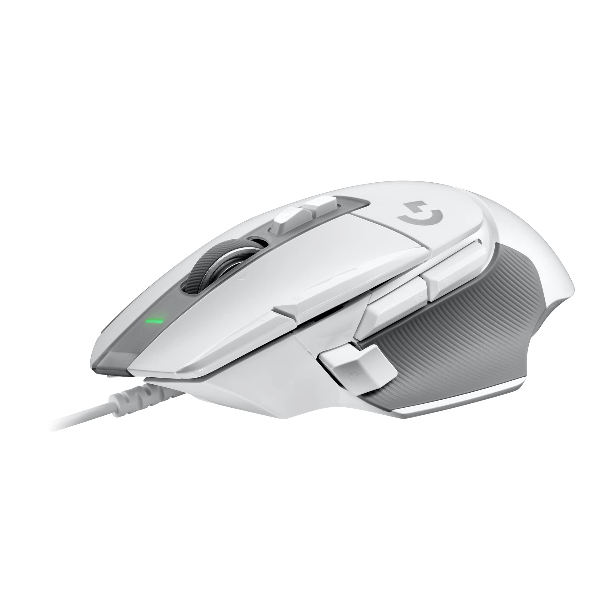 Logitech G G502 X Wired Gaming Mouse - White - 910-006146 - LIGHTFORCE Hybrid Optical-Mechanical Switches