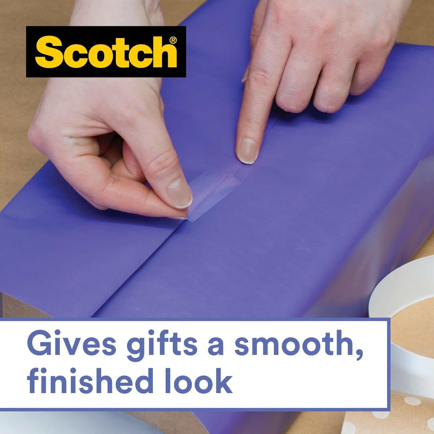 Scotch Gift Wrap Tape Refill Pack - Satin Finish, Permanent Adhesive | 19 mm x 25 m 3