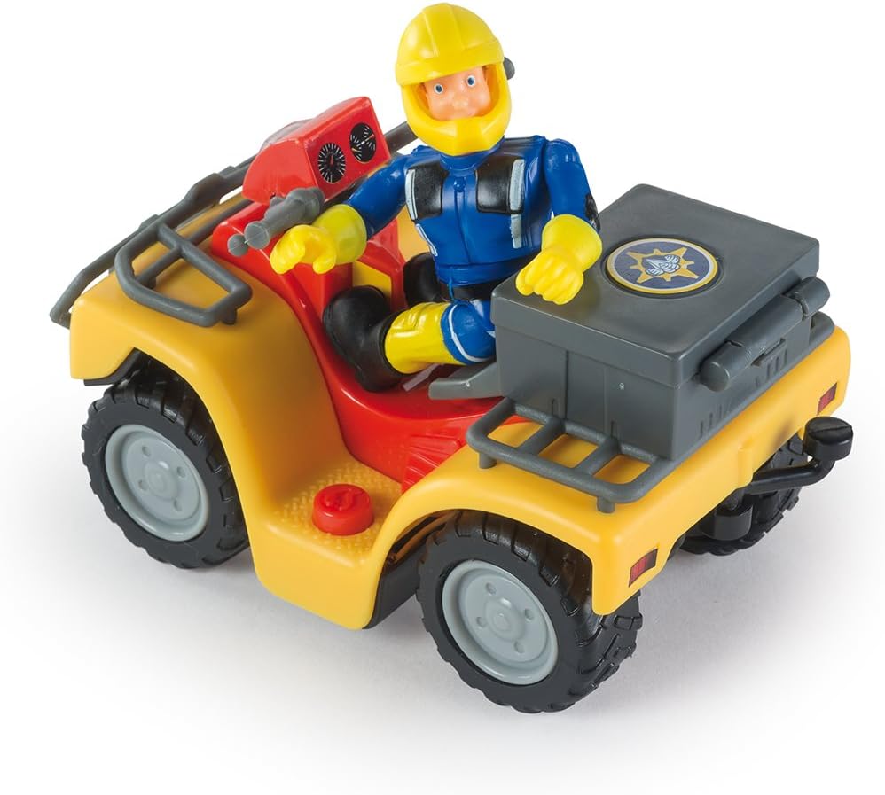 Smoby Fireman Sam Quad Mercury - Friction-Powered Fire Rescue Vehicle with Accessories 2