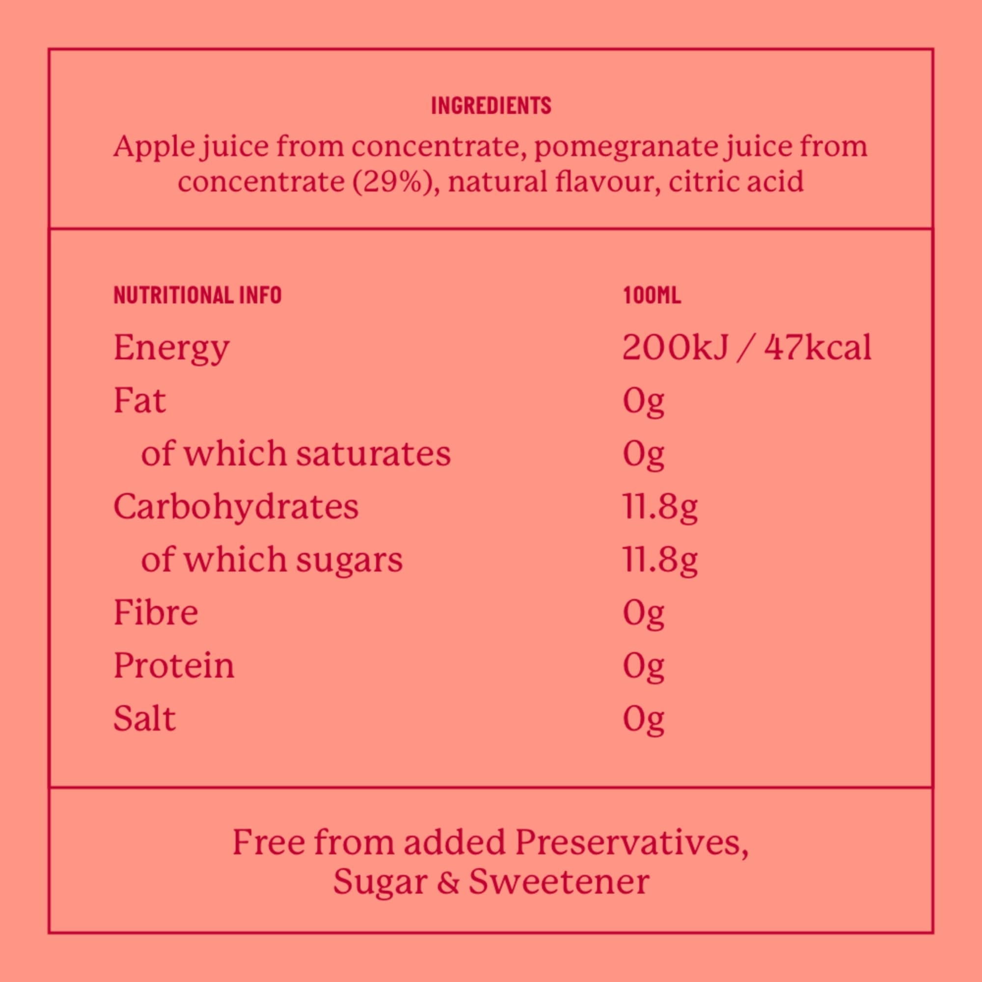 Eager Pomegranate Juice Drink - Naturally Sweetened Fruit Beverage, 29% Pomegranate from Concentrate 2