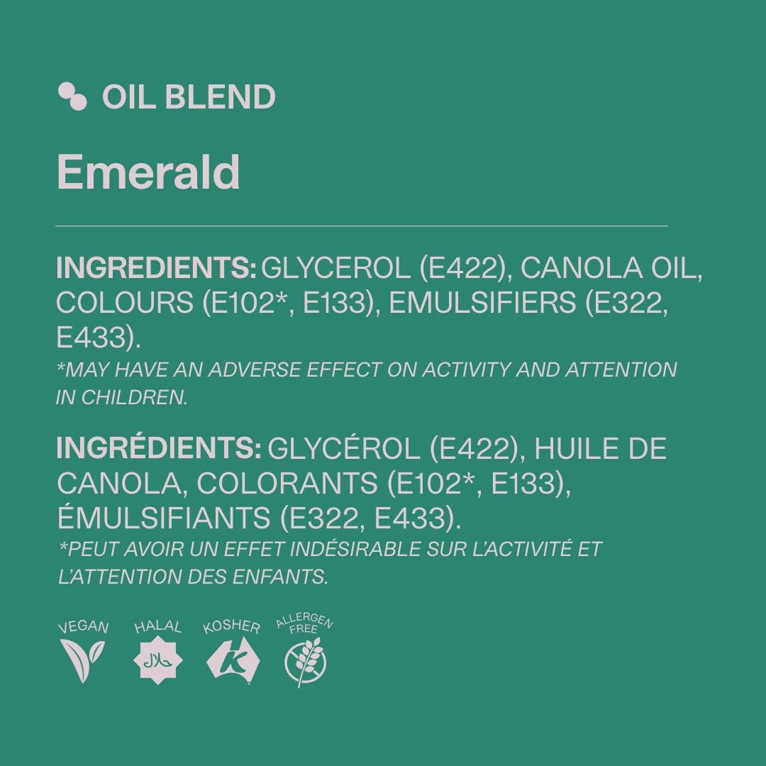 Colour Mill Oil Blend Food Colouring Emerald 20ml - Oil-Based Baking Colouring