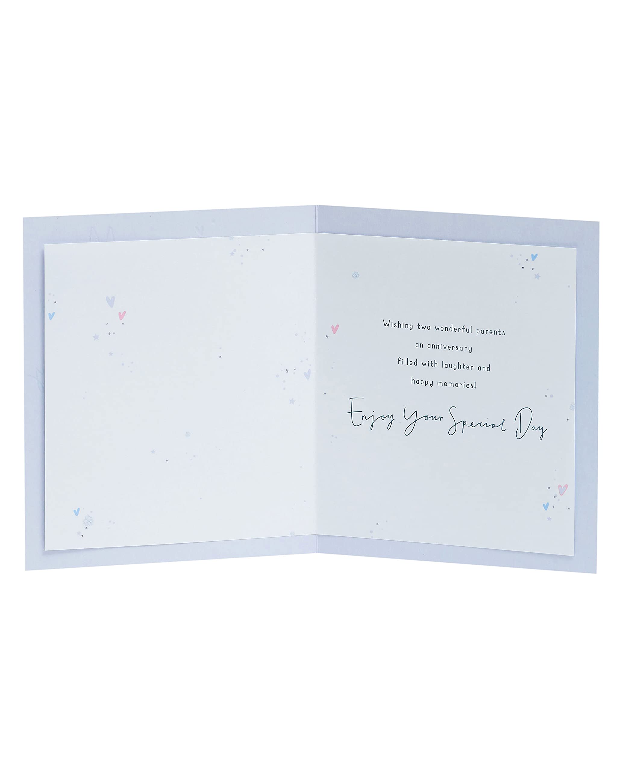 UK Greetings Mum & Dad Anniversary Card with Gold Foil Detailing | 165 x 190 mm 2