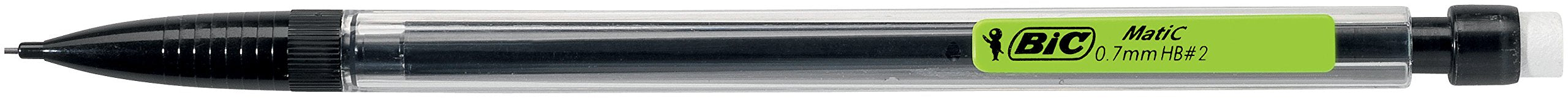 BIC Matic Original Mechanical Pencils - 0.7mm Fine Point, HB Lead, Built-in Eraser | 5 Pack 4