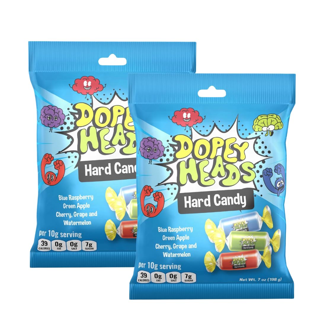 Dopey Heads Assorted Hard Candy - 5 Flavours | HALAL | 198g Bag 1