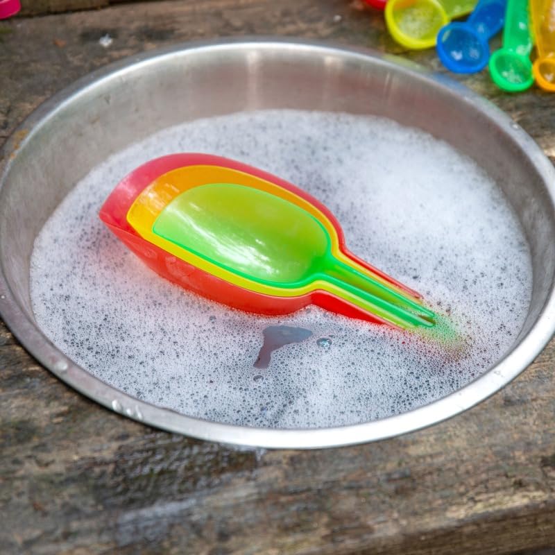 tickit Translucent Nesting Scoops - 3 Pcs for Sand & Water Play | Motor Skill Development | Ages 10 Months+ 6