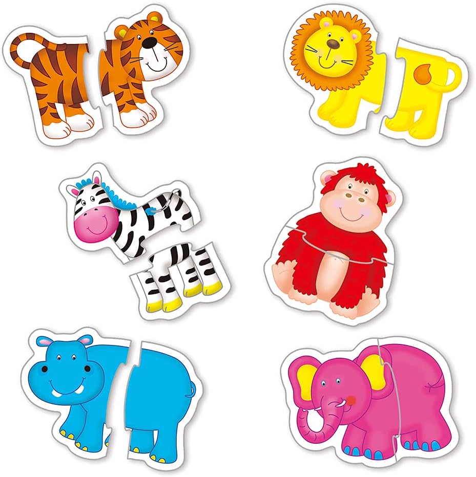 Galt Baby Puzzles - Jungle Animal Jigsaw Set for Toddlers 18 Months+ 2
