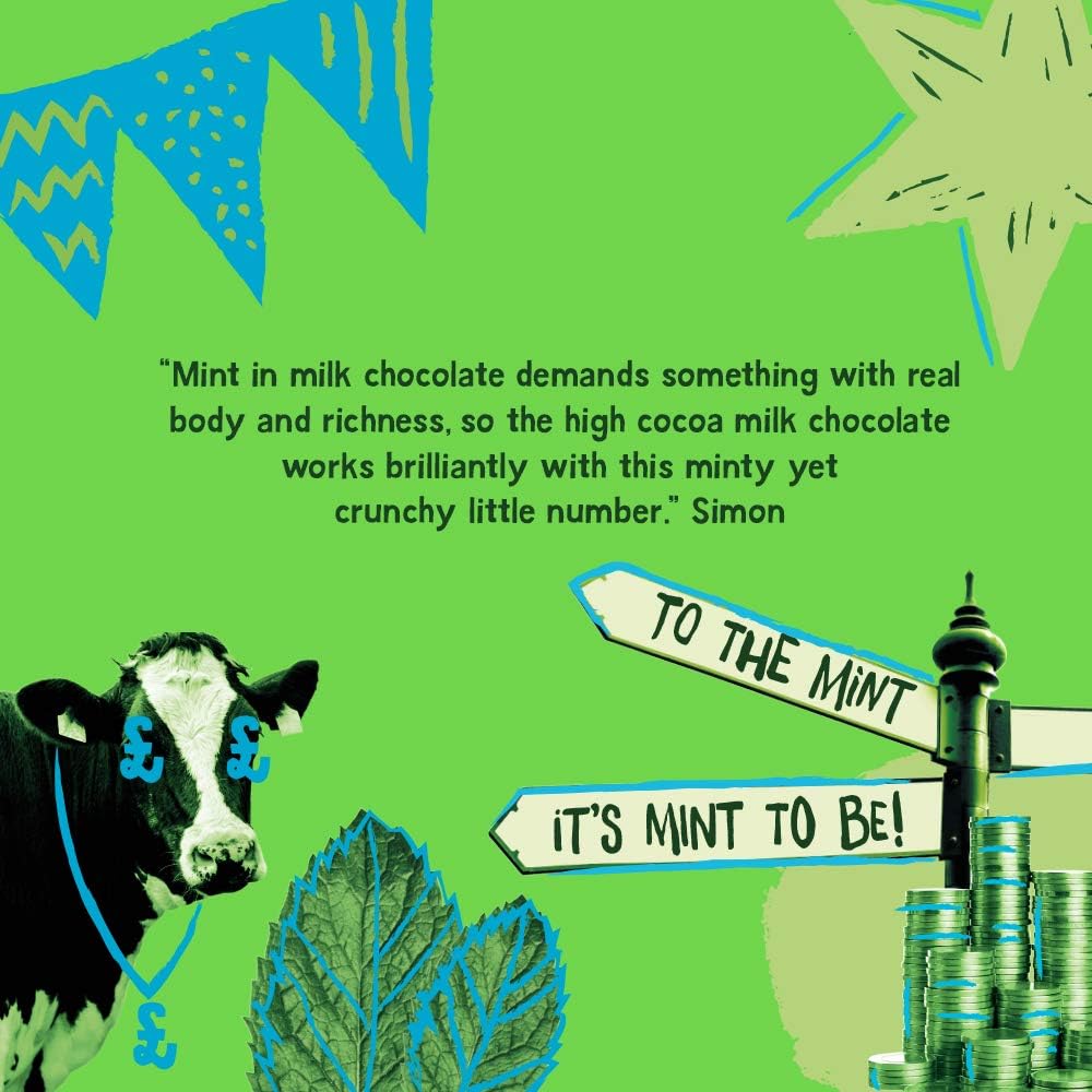 Montezuma's - Minted 35% Cocoa Milk Chocolate with Peppermint, Gluten-Free 90g Bar