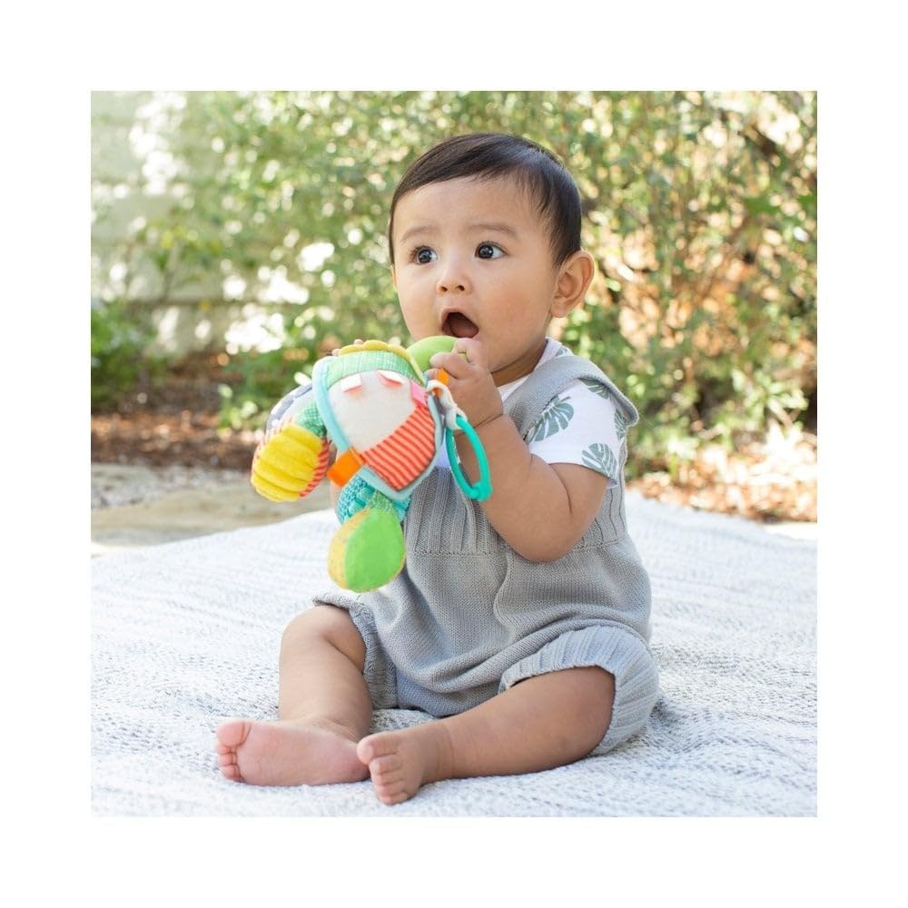 INFANTINO Go Gaga Turtle Activity Mirror - 3-in-1 Play, Sensory Development, Easy Clean, For Baby 3