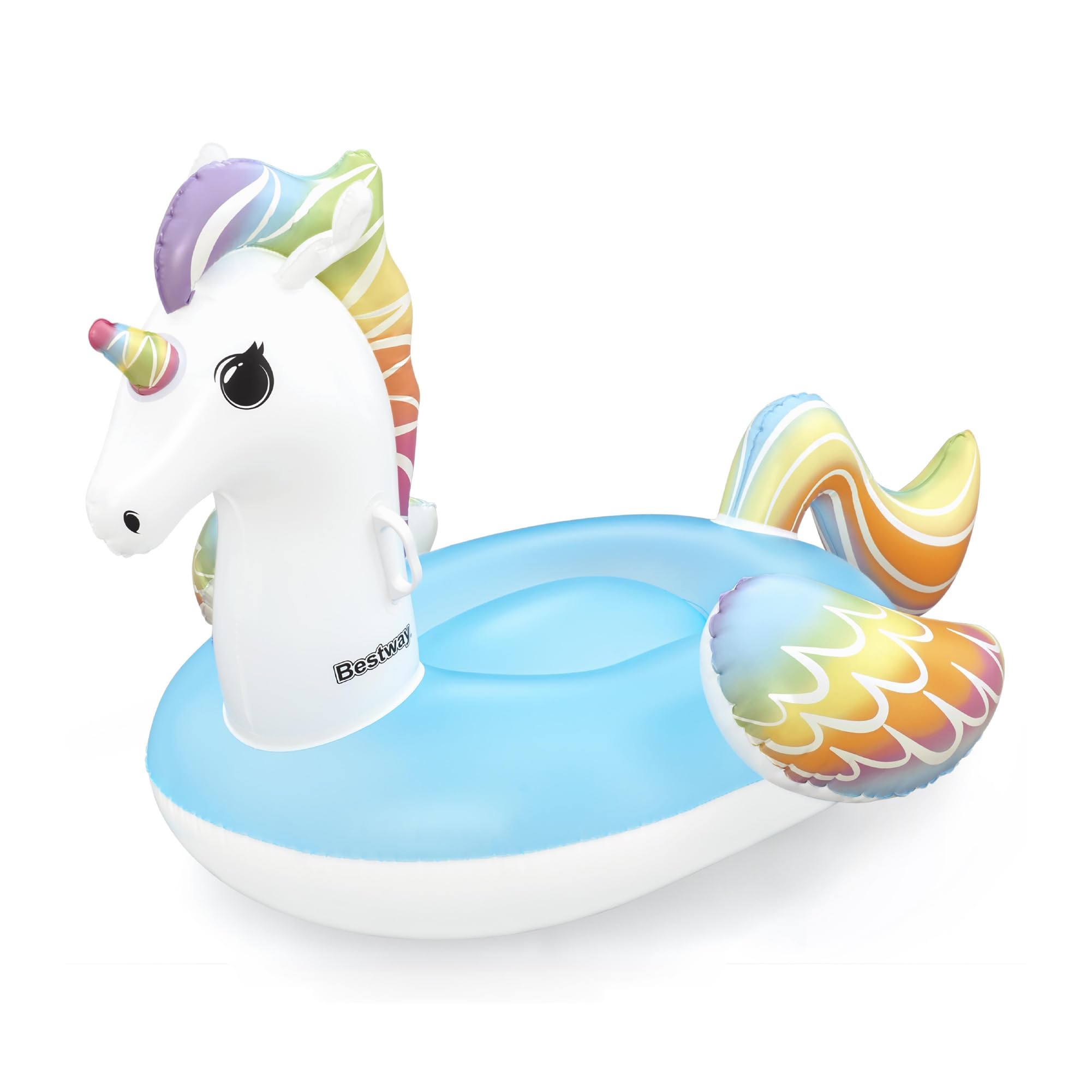 Bestway Inflatable Unicorn Ride-On - Giant Pool Float | Ages 3+ | 1.55 m x 1.19 m 2