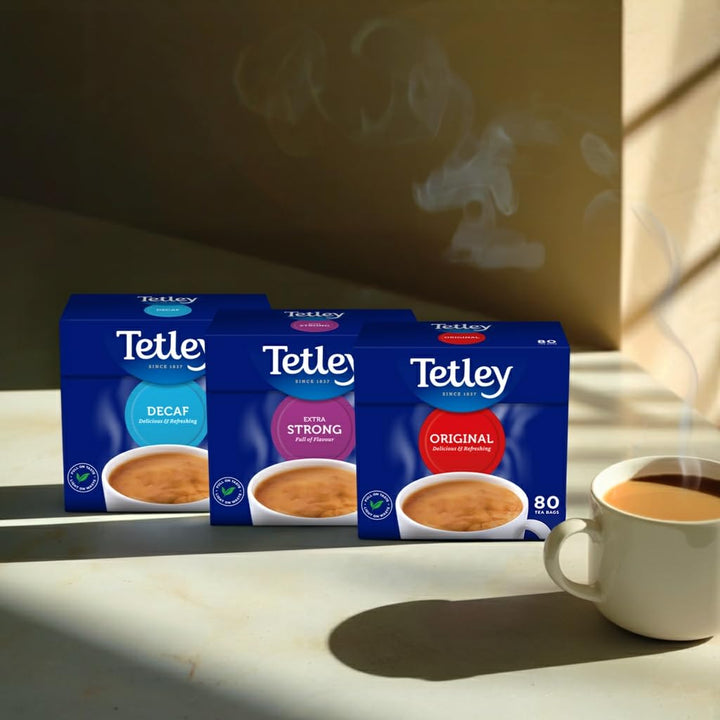 Tetley Original Tea - Black Tea Bags, 480 Bags (Pack of 6)