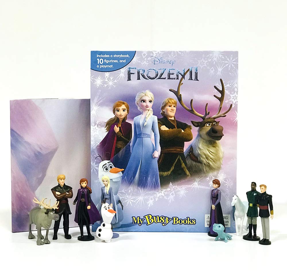 Phidal Disney Frozen 2 My Busy Book - Storybook, 10 Figurines, Playmat | Kids Edition 2