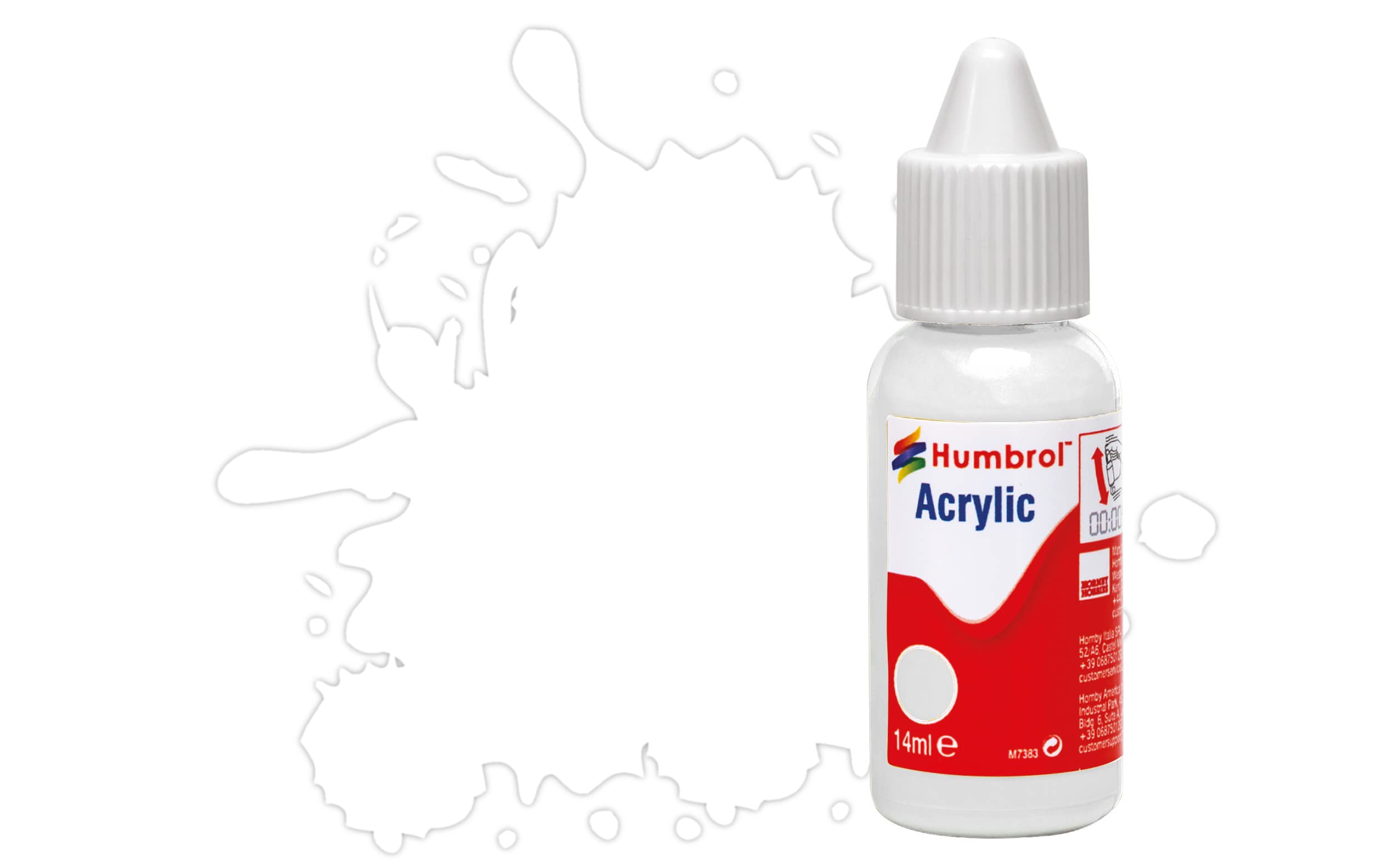 Humbrol No.34 White - Matt Acrylic Paint 14ml DB0034 1