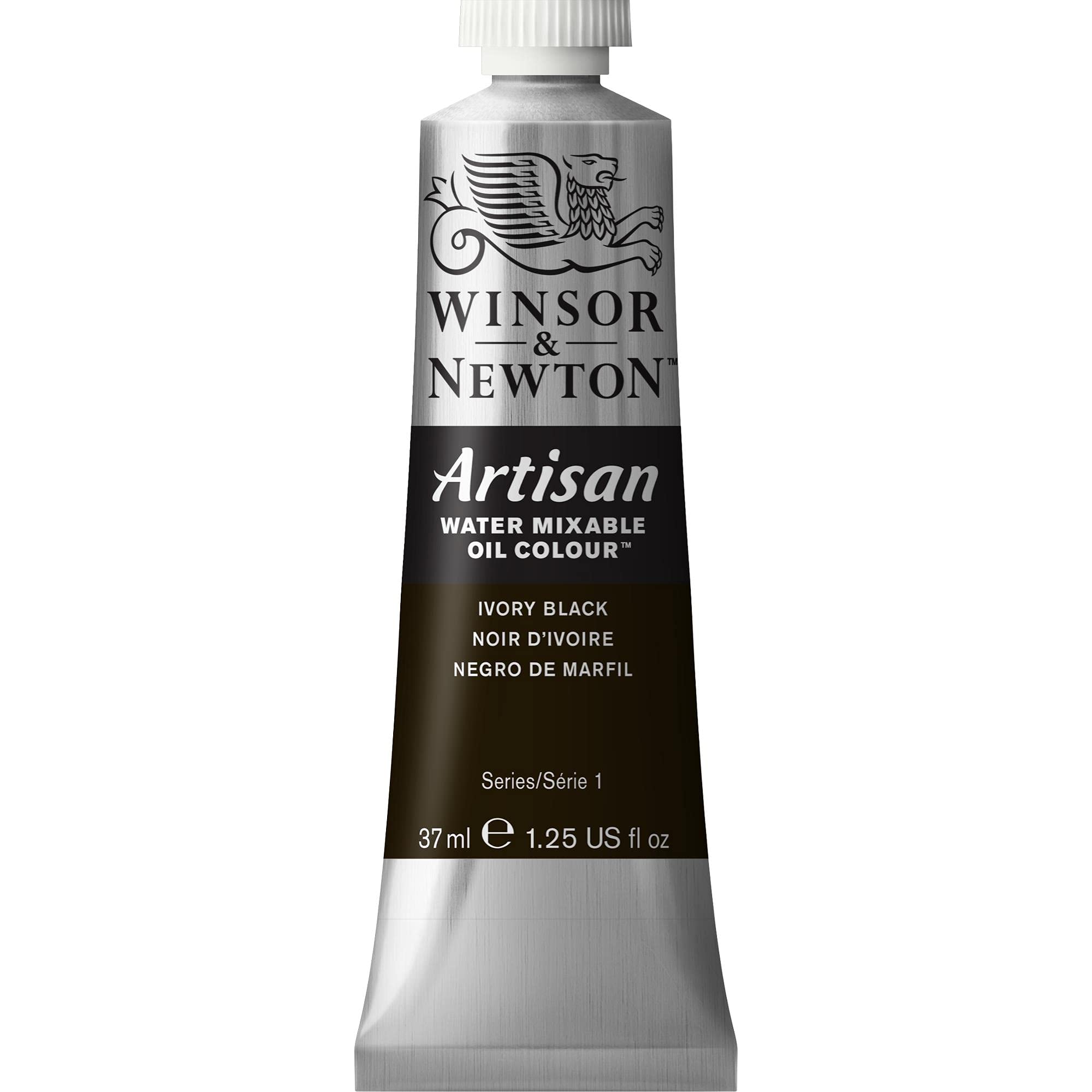 Winsor & Newton Artisan Water Mixable Oil Colour - Ivory Black | 37ml Tube | Water Mixable 1