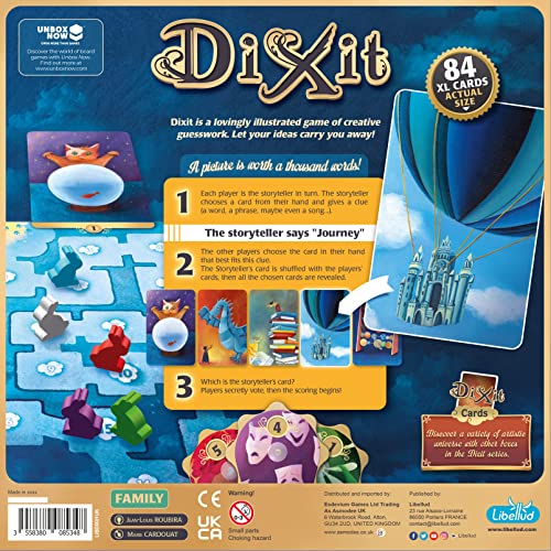 Libellud Dixit Board Game | 3-8 Players | 30-Minute Play Time | Ages 8+