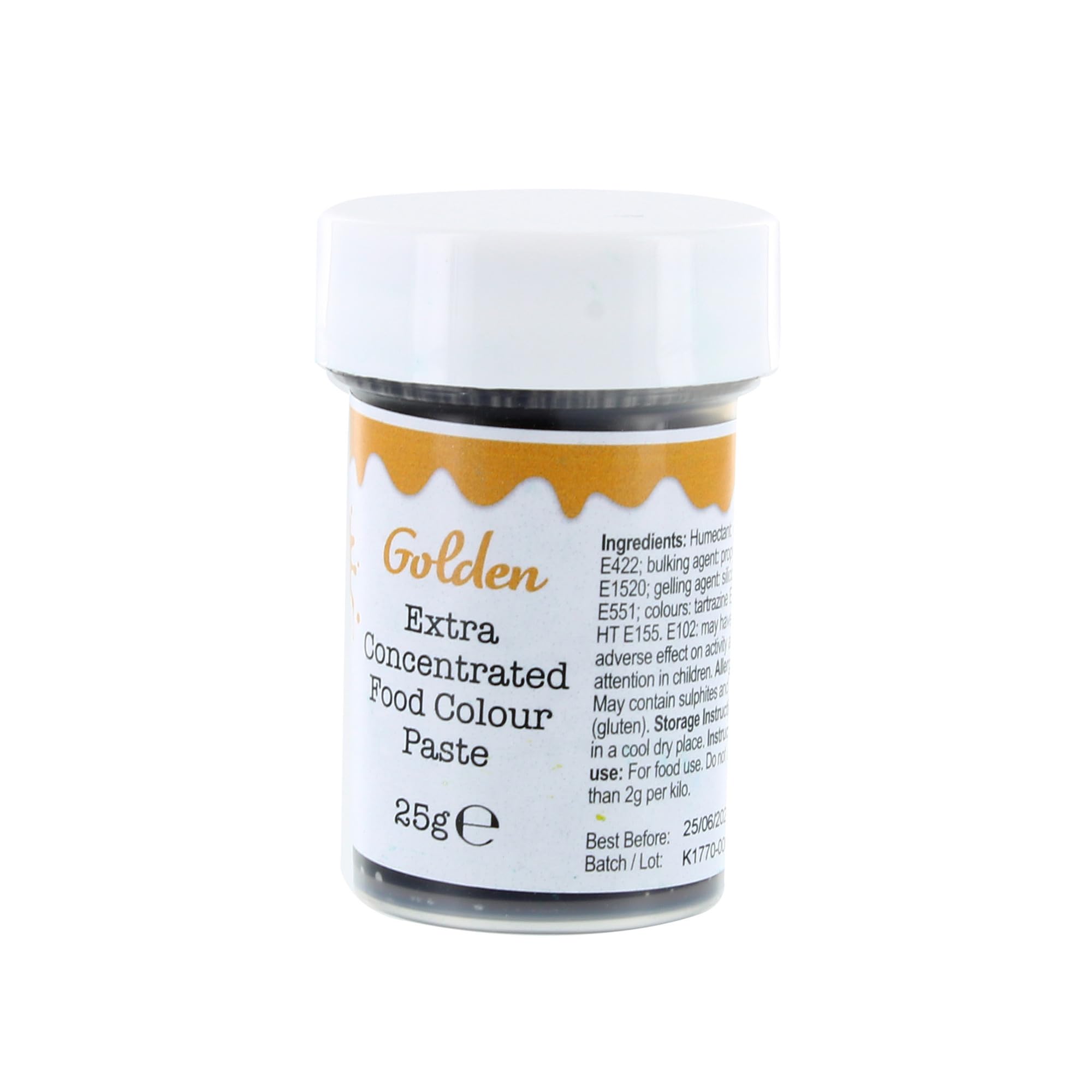 Colour Splash Concentrated Food Colouring Paste - Golden | 25g Paste Form 8