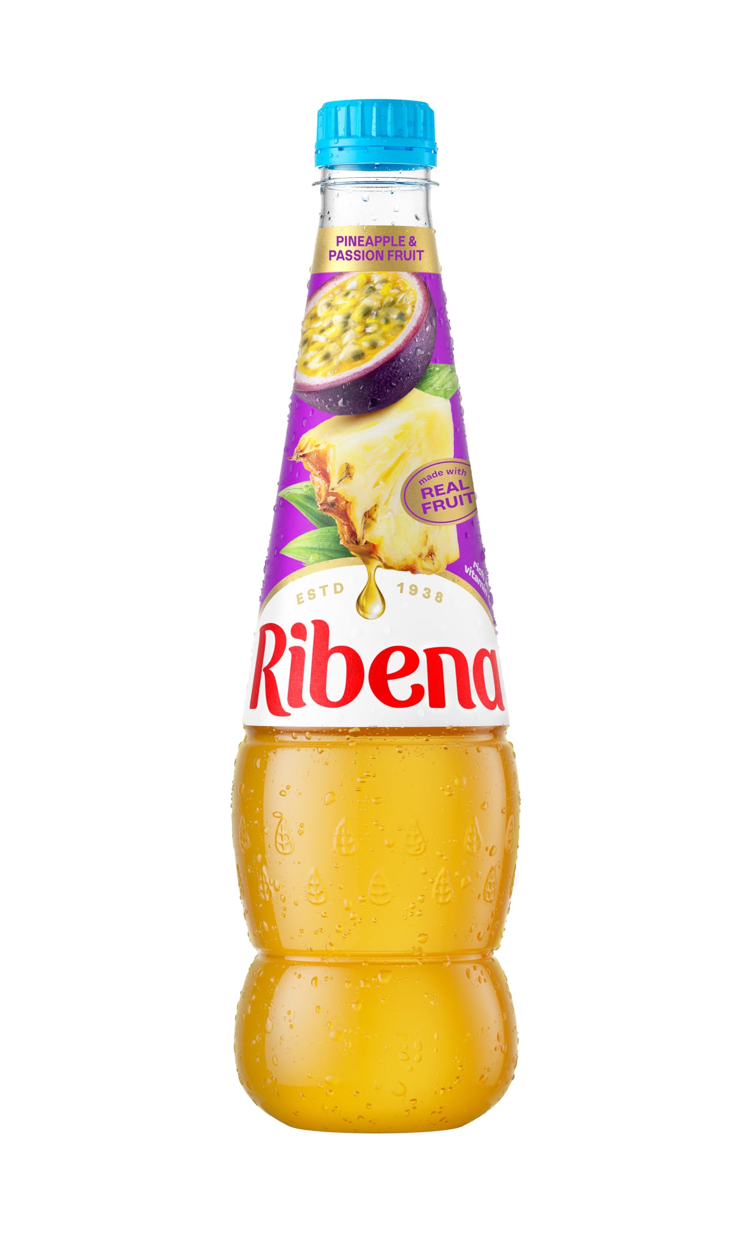 Ribena Pineapple and Passion Fruit Juice Drink No Added Sugar | 850 ml | Rich in Vitamin C