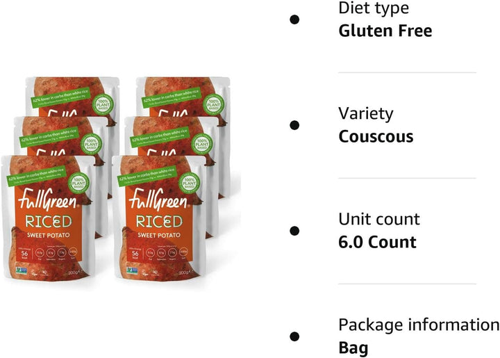 Fullgreen - Riced Sweet Potato (Case of 6 Pouches)