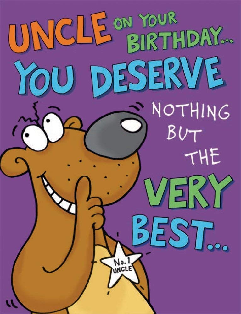 Piccadilly Greetings Humour Birthday Card for Uncle | 8 x 6 Inches | Colorful