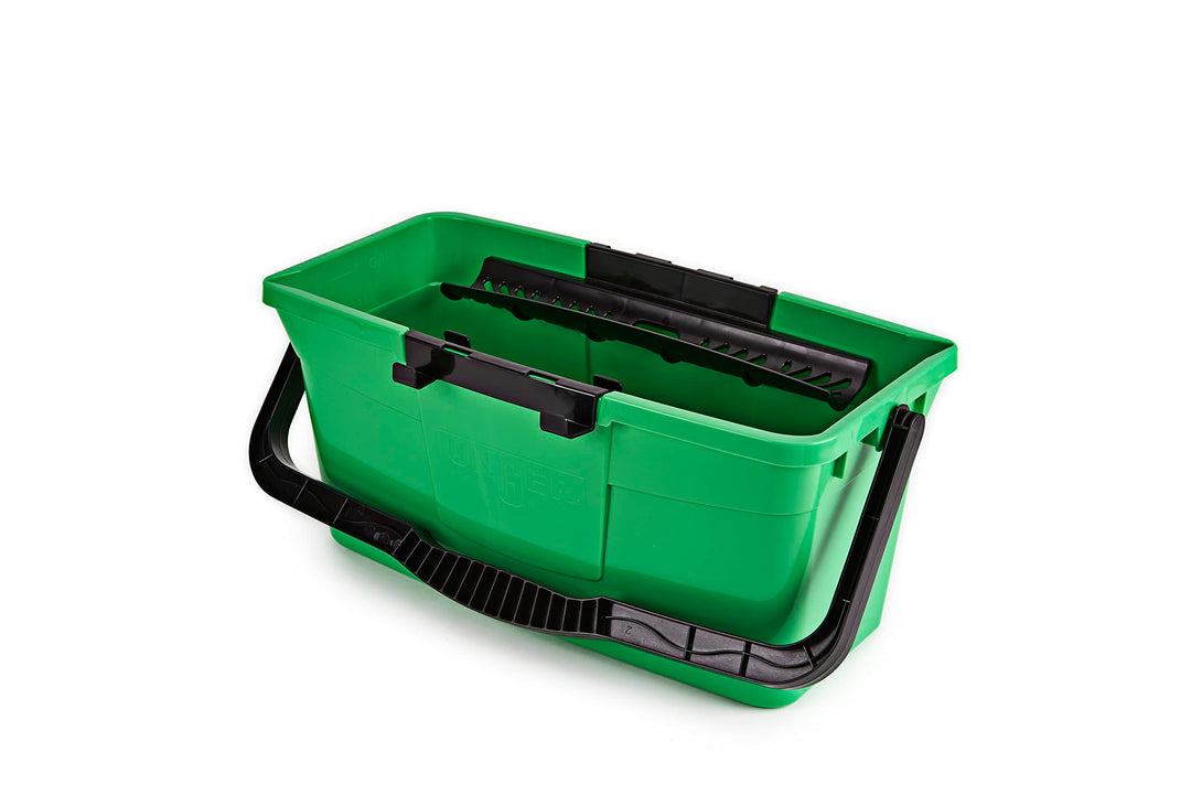 Unger QB12B Window Cleaning Bucket 12L with Sieve, Tool Holder & Measuring Scale