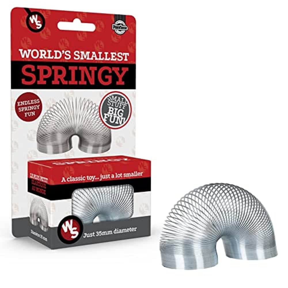 Funtime Gifts 10640 World's Smallest Springy Metal Spring - Mini Retro Toy for Kids & Collectors 1