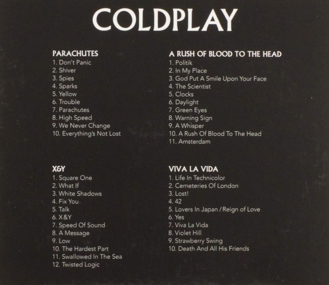 Coldplay - First Four Albums Collection (Parachutes, A Rush of Blood To The Head, X&Y, Viva la Vida) Audio CD