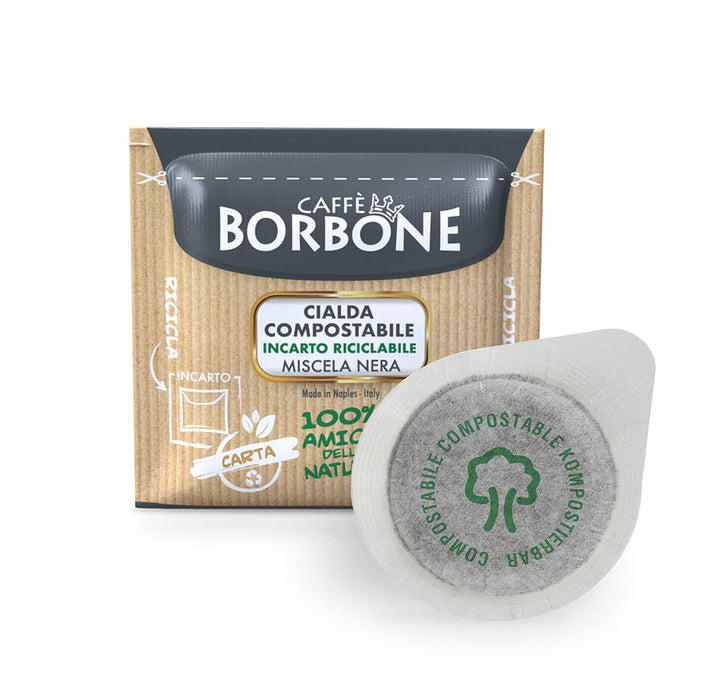 Caffè Borbone - Black Coffee Blend Compostable Pods (150 Pads, ESE 44 mm)