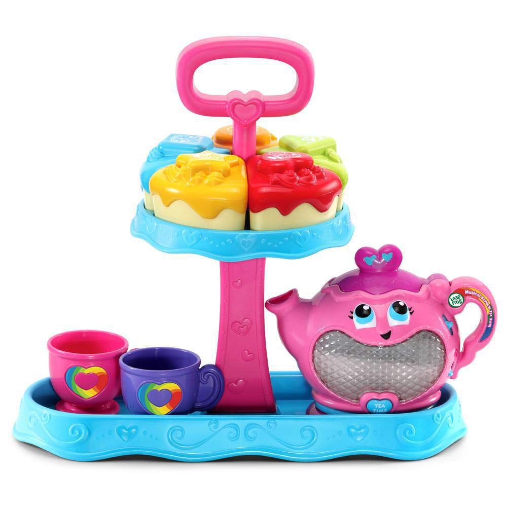LeapFrog Musical Rainbow Tea Party - Educational Pretend Play Tea Set with Lights, Songs & Shape Sorter 1