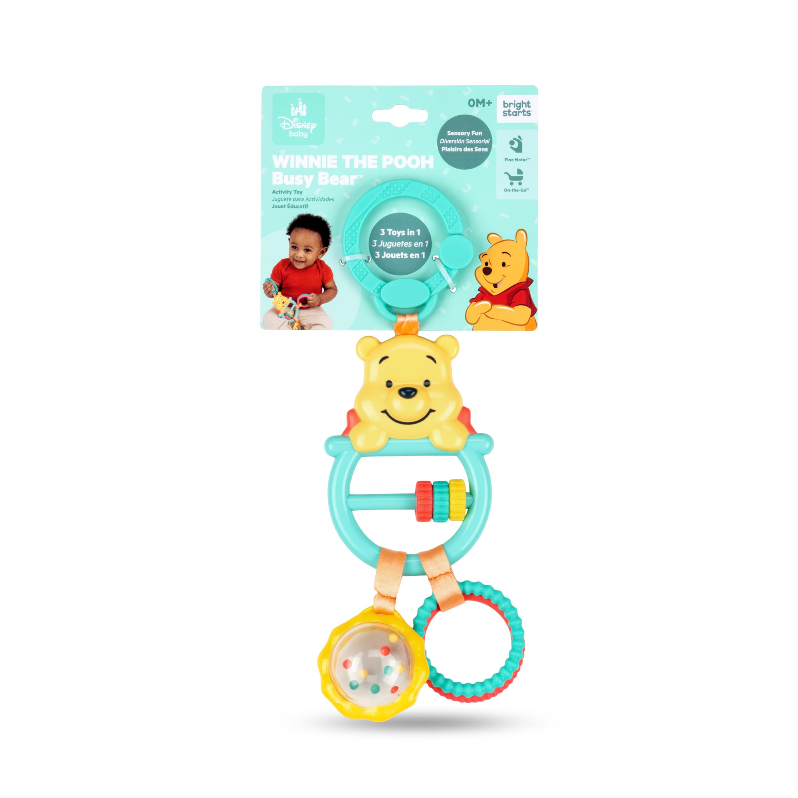 Bright Starts Disney Baby Winnie the Pooh Busy Bear Activity Toy - 0-3 Years 1