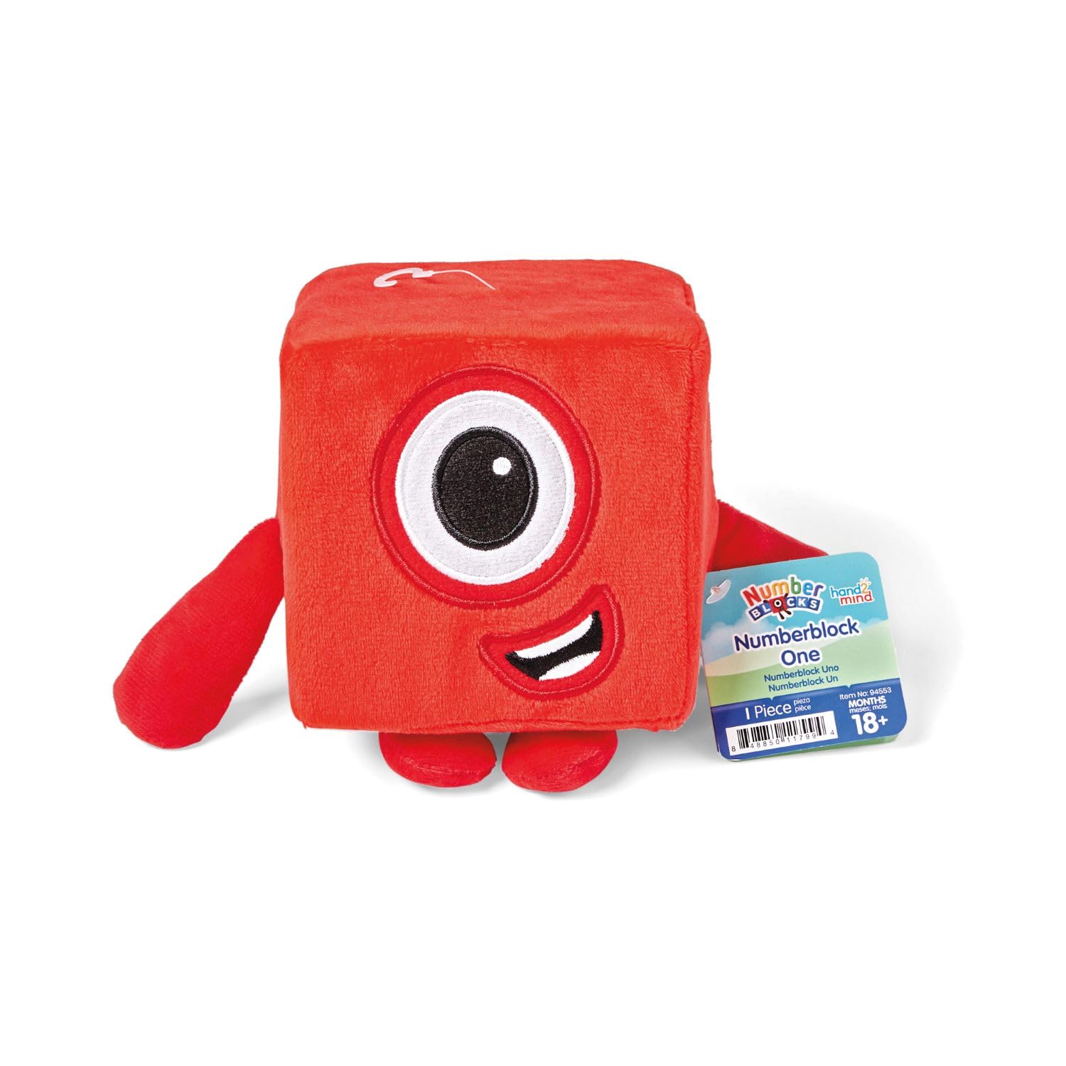 Numberblocks One Plush Toy - Soft Tactile Stuffed Animal for Toddlers 18 Months+ 11