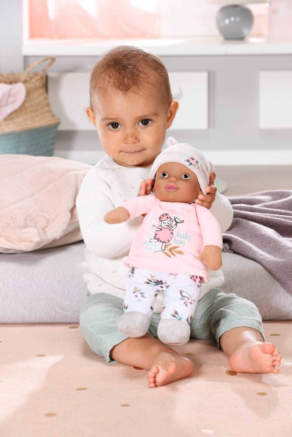 Baby Annabell Sweetie For Babies 706435 - 30cm Doll with Soft Fabric Body & Rattle 8