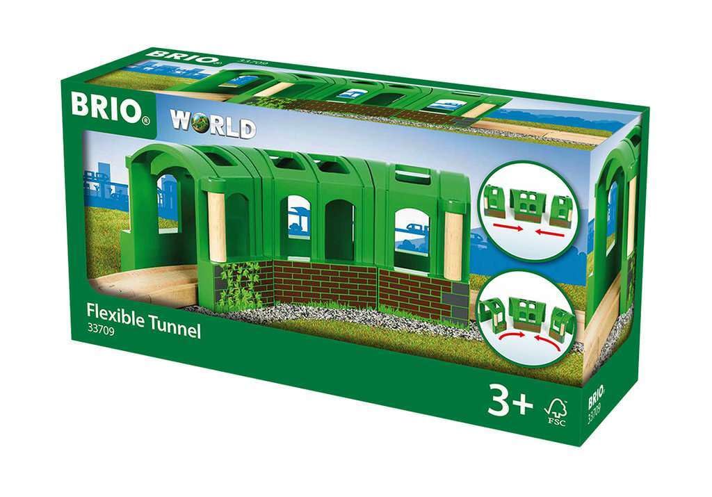 BRIO World Flexible Tunnel Wooden Railway Accessory Set for Kids 1