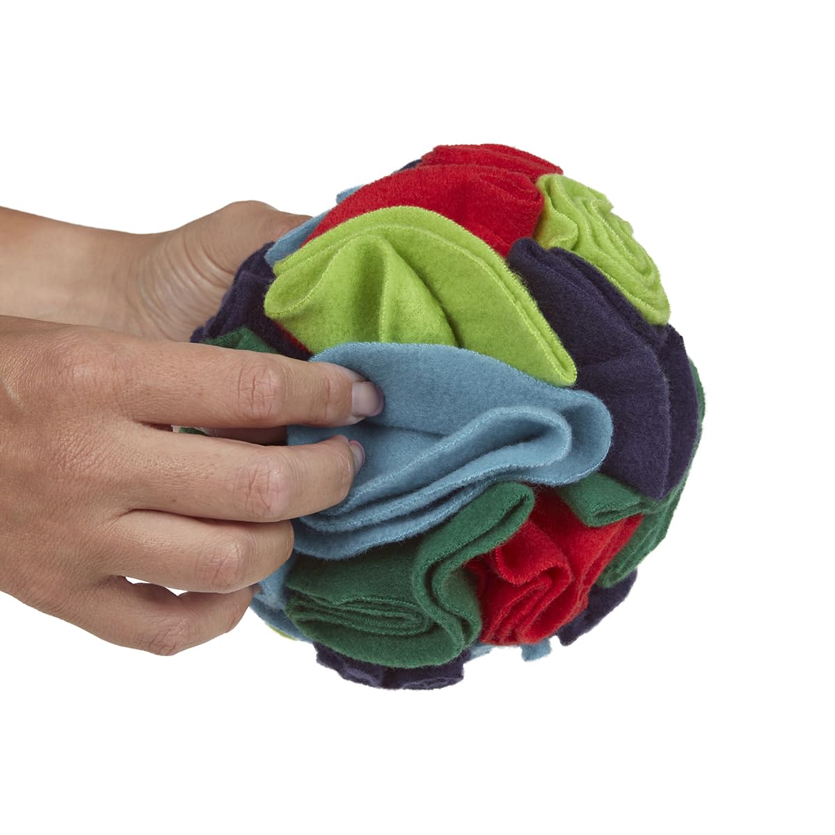 Petface Fabric Snuffle Ball Treat Puzzle Toy - Multi-Colour Polyester for Dogs