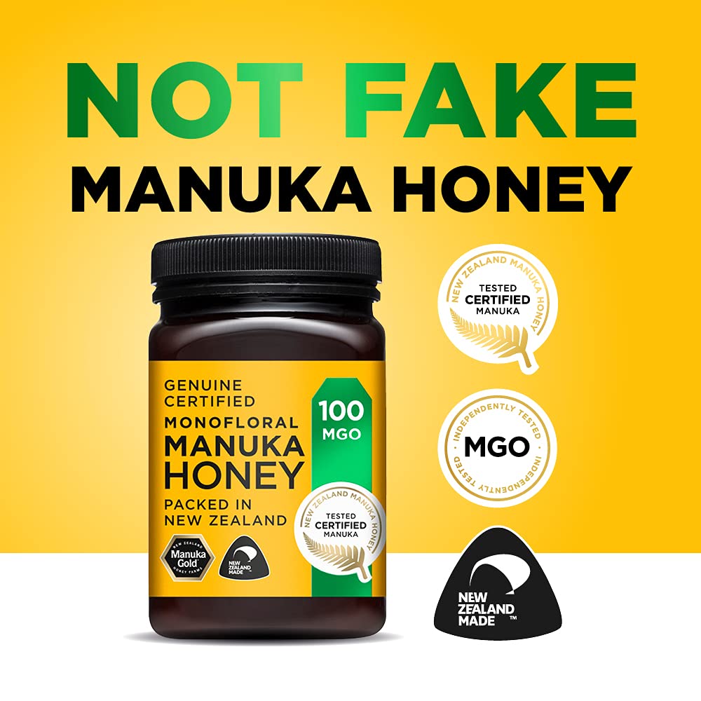 Manuka Gold Manuka Honey 100 MGO - Genuine New Zealand, 500g Cream Form 2