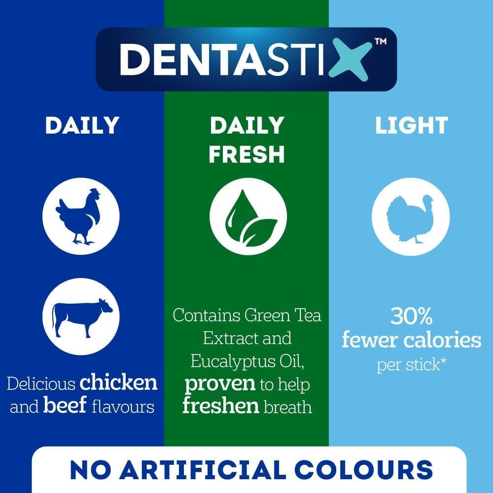 Pedigree Dentastix Light Dental Sticks - Medium Dog Treats | Low Fat | Reduces Tartar by 85% 9