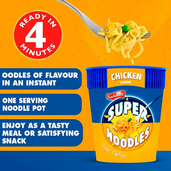 Batchelors Super Noodles Chicken Flavour Instant Noodles (75g, Pack of 8)