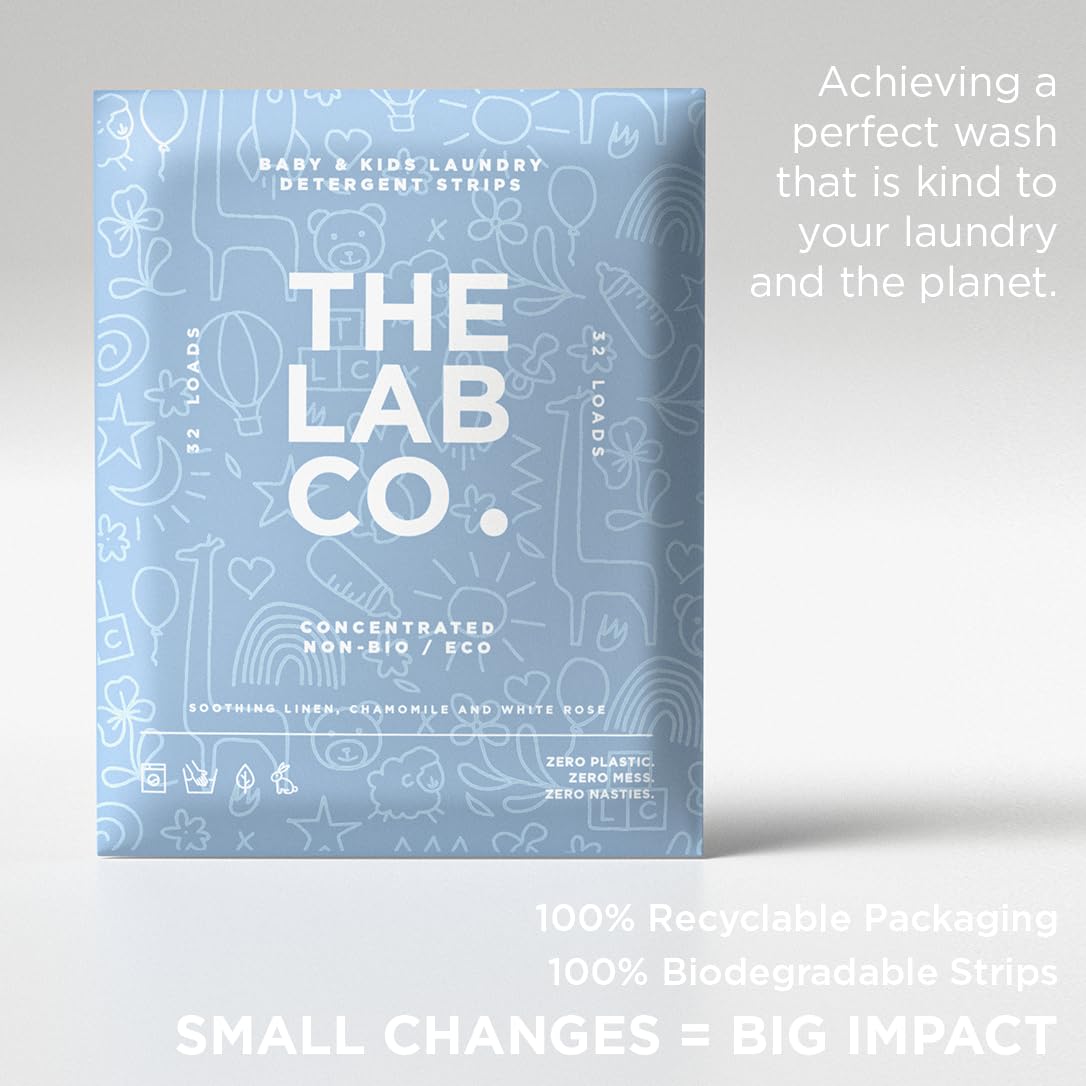 The Lab Co. - Laundry Detergent Strips (32 Loads, Eco Ultra-Concentrated) 5