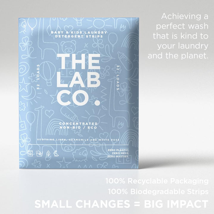 The Lab Co. - Laundry Detergent Strips (32 Loads, Eco Ultra-Concentrated)