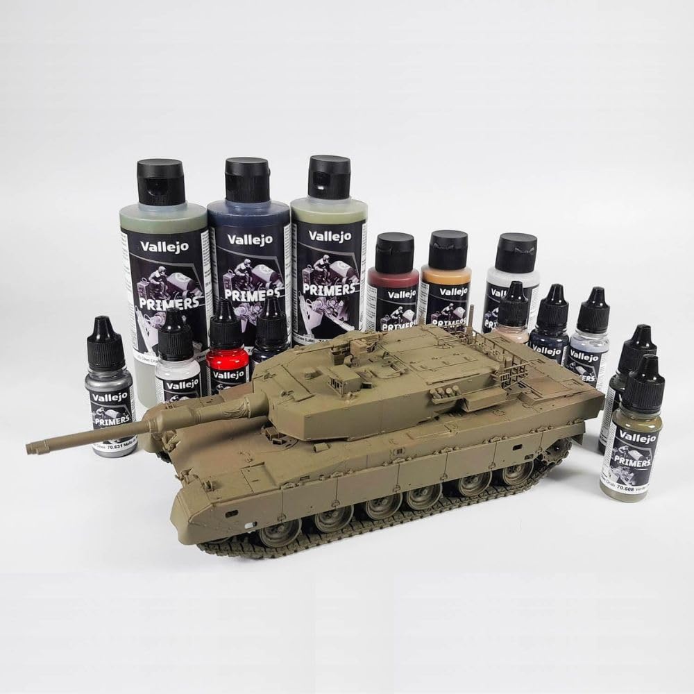 Vallejo Quick-Drying Acrylic Primer for Airbrush - Primer Grey | 60 ml | Non Toxic 4