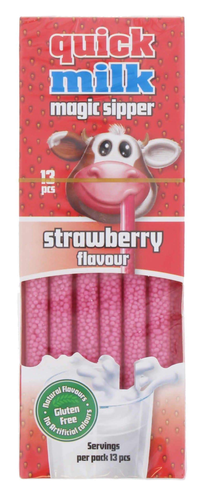 DR MOO QUICK MILK Magical Sipper - Strawberry Flavor | 13 Count Straws 1