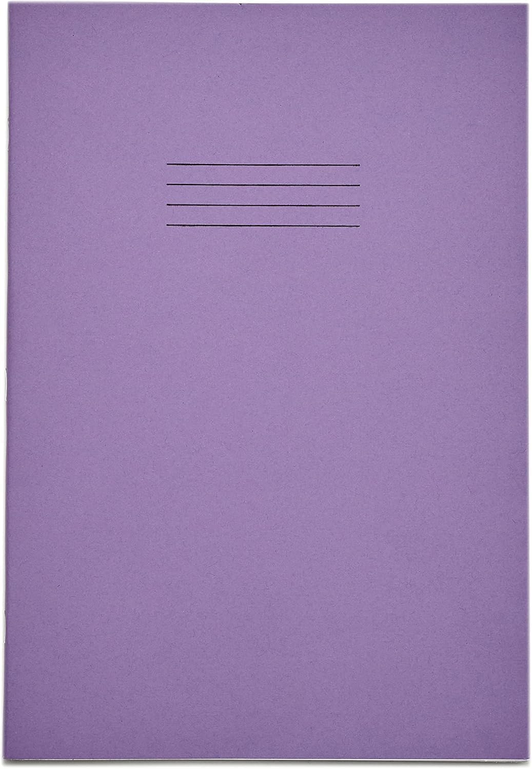 Rhino A4 Exercise Books - 64-Page, 10mm Squared Paper Notebook, 10-Pack, Purple Cover 3
