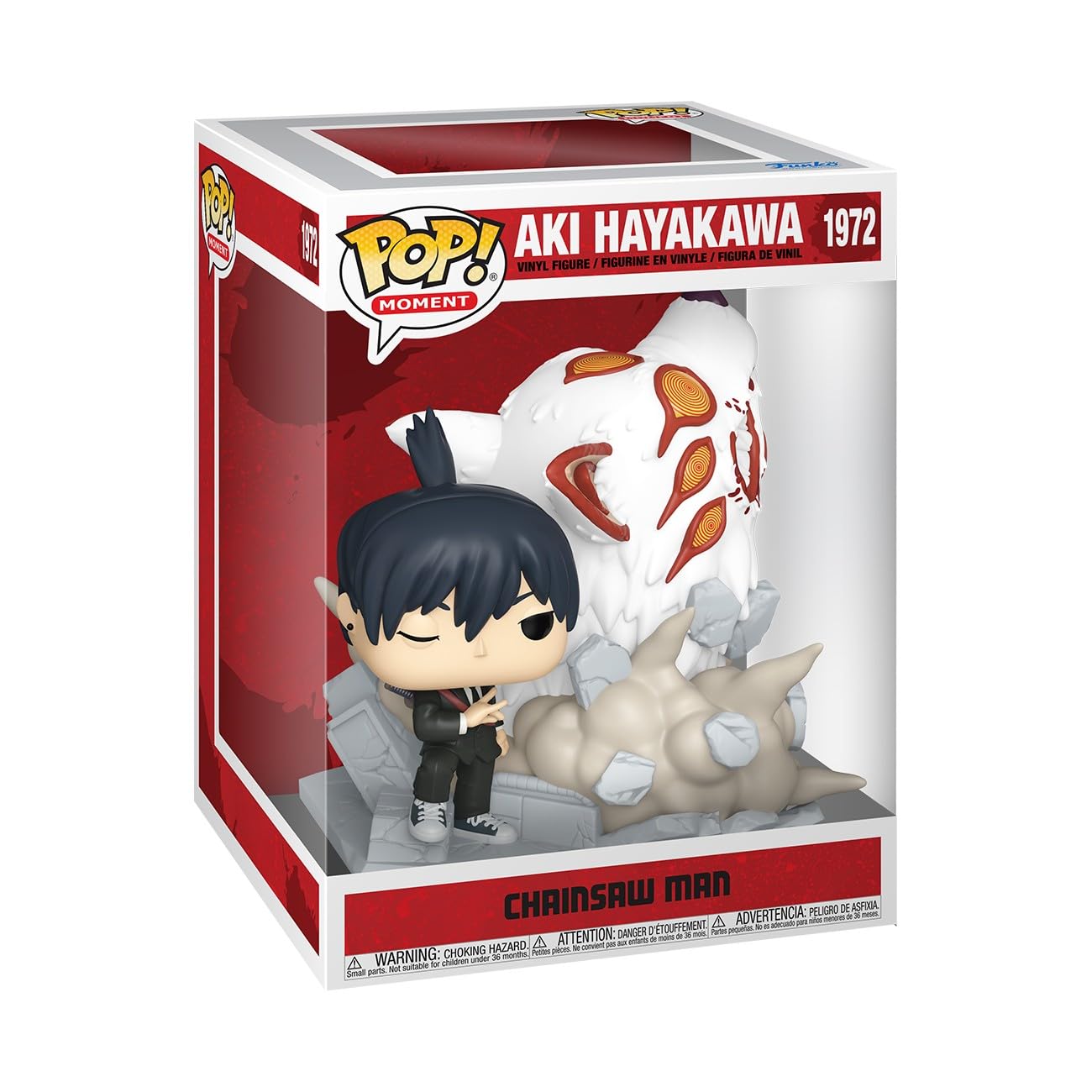 Funko Pop! Moments: Chainsaw Man - Aki Hayakawa (Fox Devil) Vinyl Figure 1