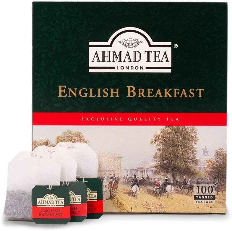 Ahmad Tea English Breakfast Tea - 100 Teabags (Pack of 12)