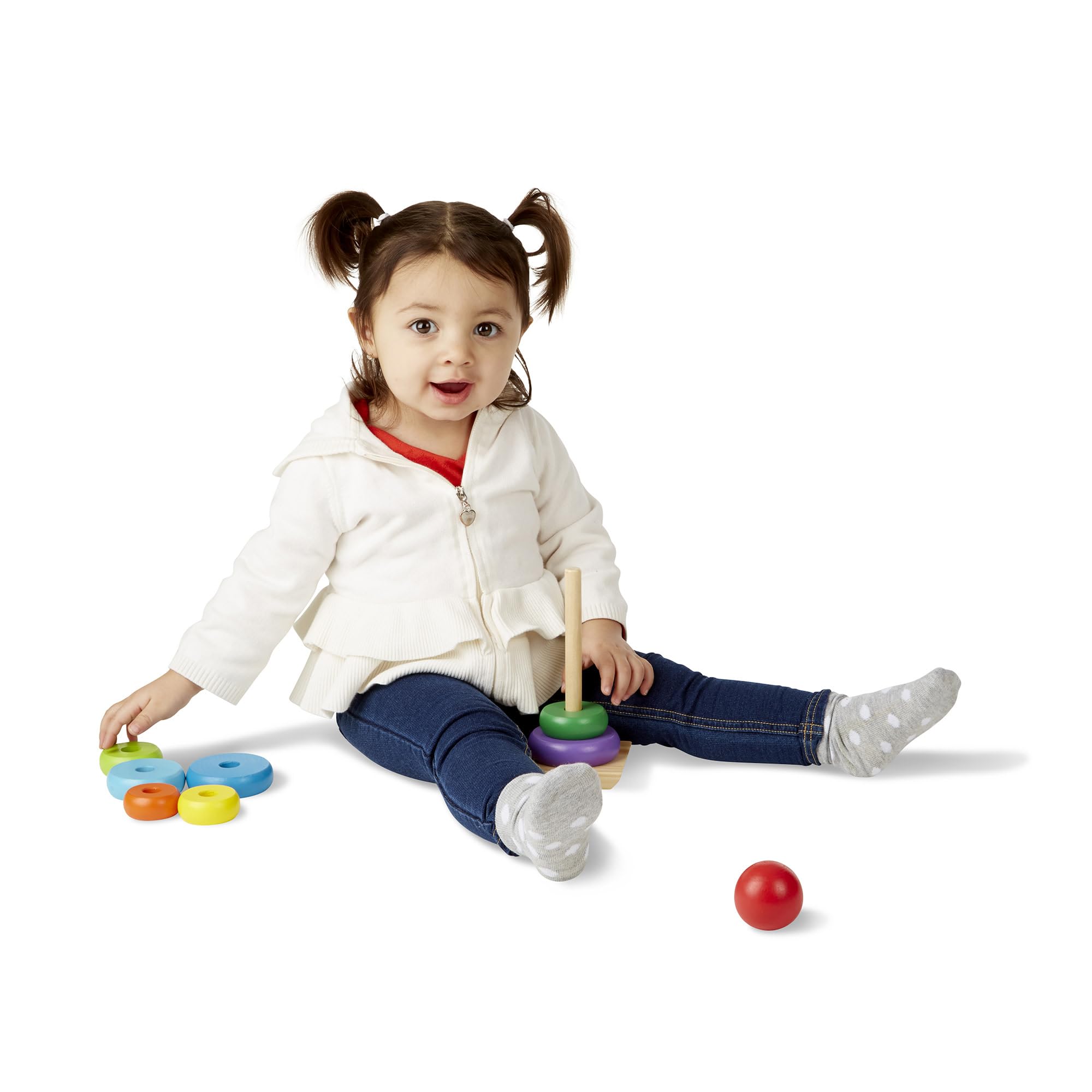 Melissa & Doug Rainbow Stacker - Developmental Toy | Motor Skills | Problem Solving | Ages 18 Months+ 8